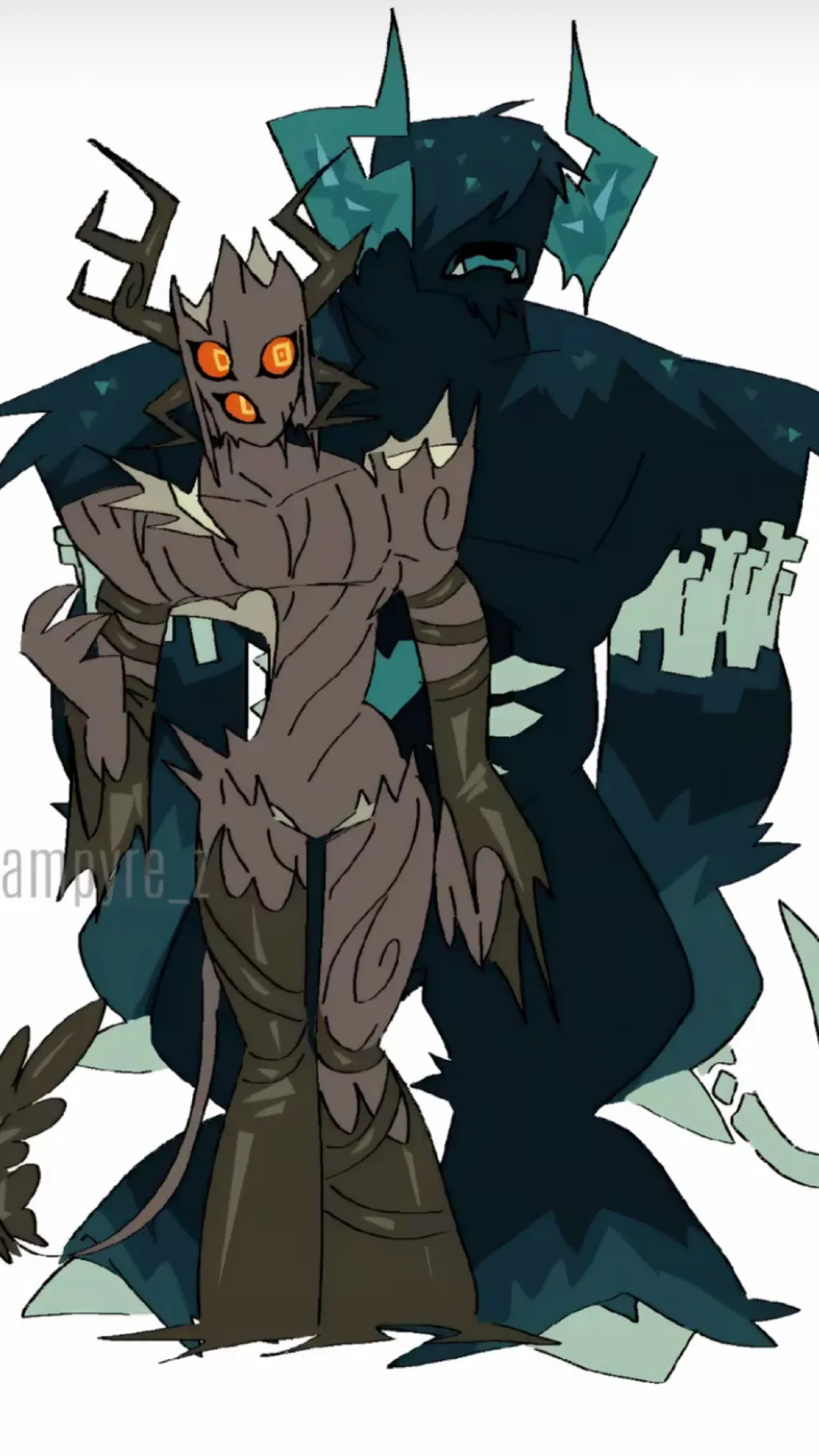 ai character: Creaking x Warden  background