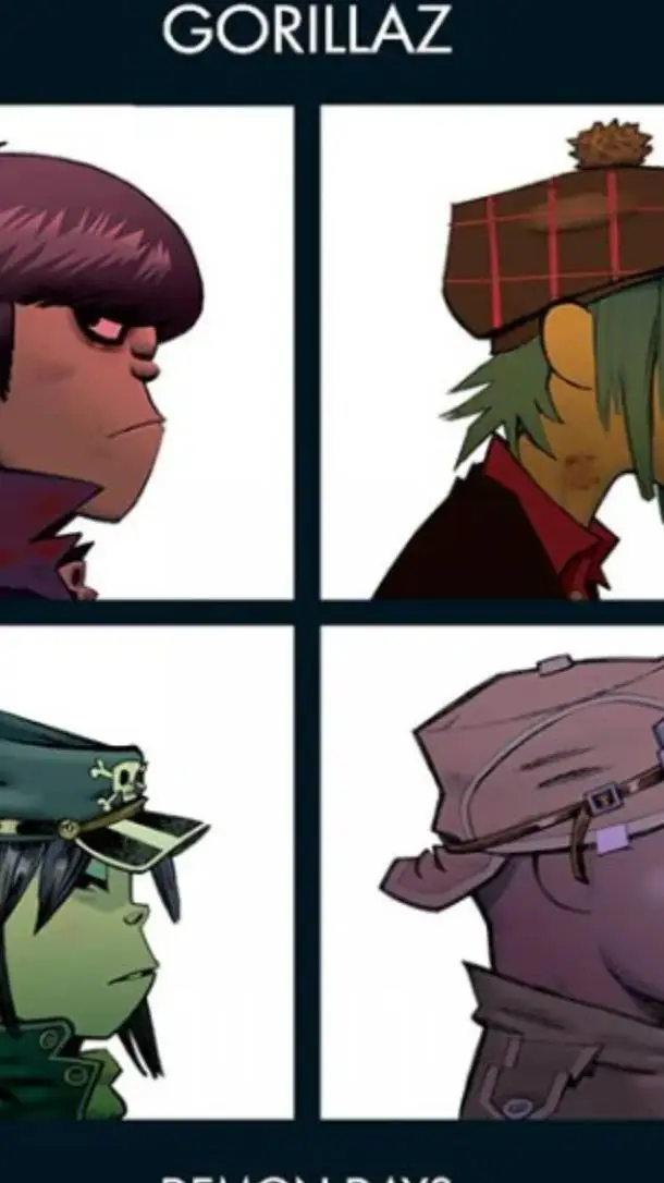 ai character: Gorillaz! ○☆♡◇♧ background