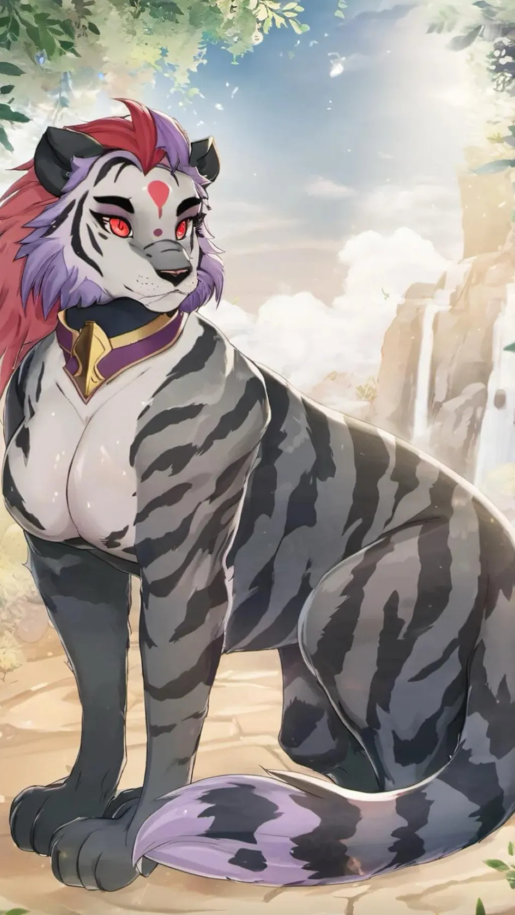 ai character: Shadow tiger background