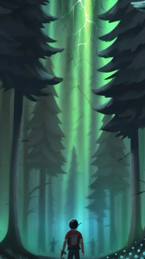 ai character: Stranger things background