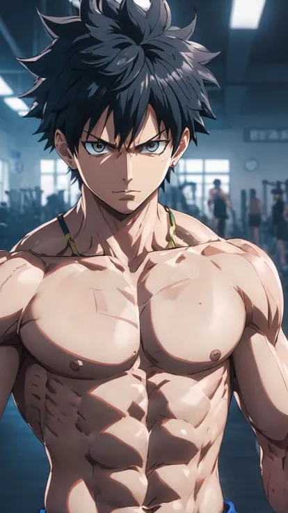 ai character: Buff Boy background