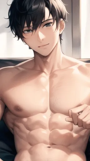 ai character: Muscular Boy background