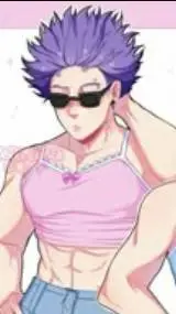 ai character: shinsou in dress background