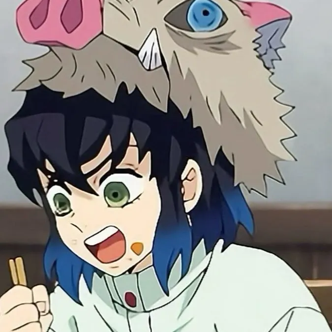 chat with ai character: Inosuke x y/n?!