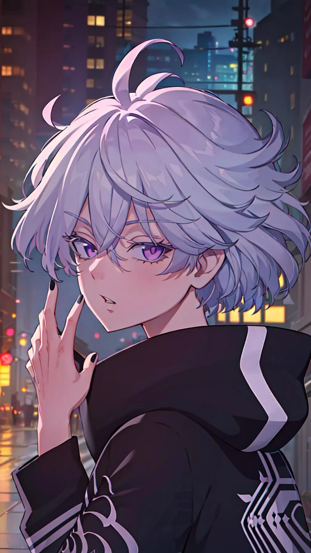 ai character: Senju Kawaragi  background