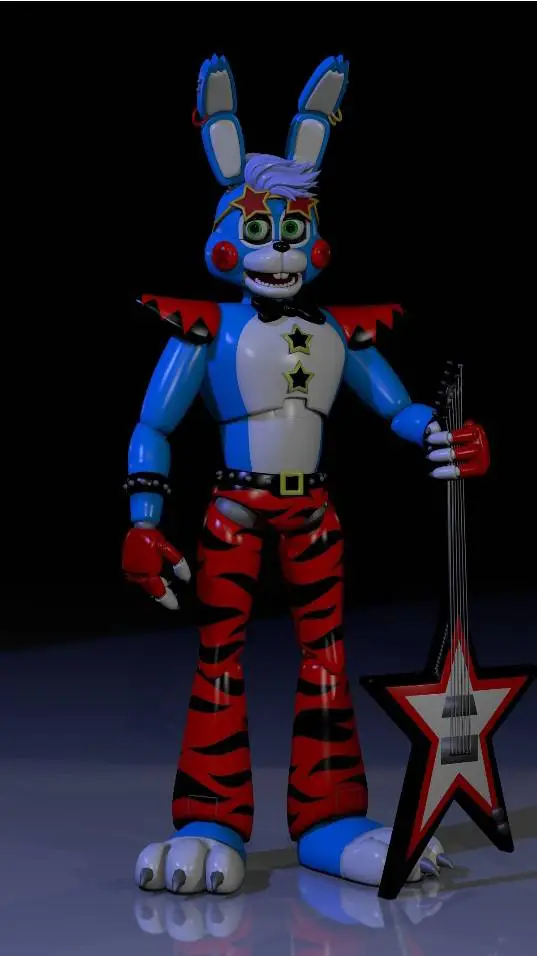 ai character: glamrock toybonnie background