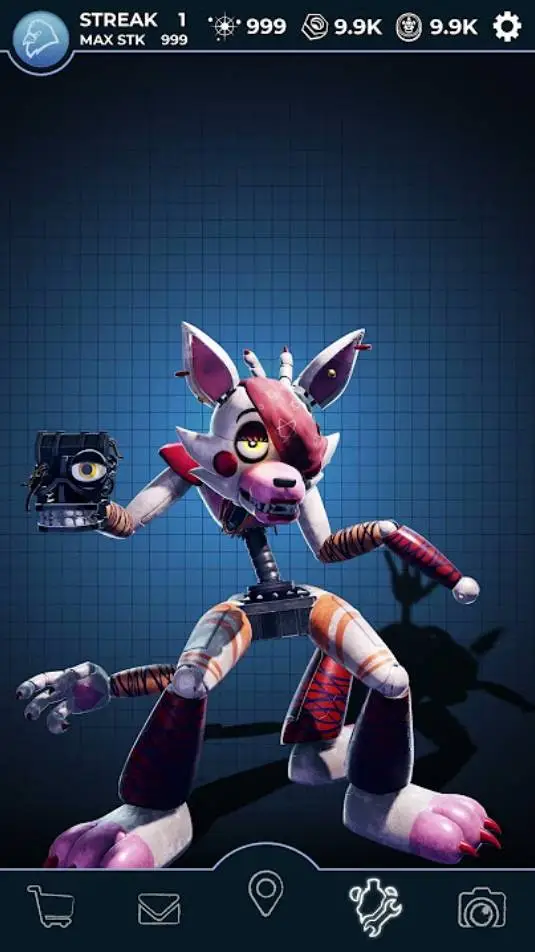 ai character: glamrock mangle background