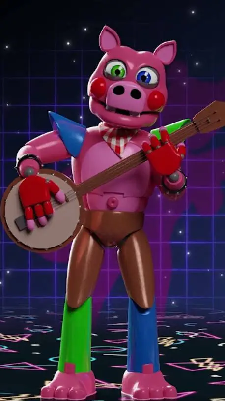 ai character: glamrock pigpatch background