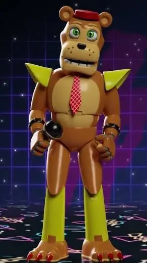 ai character: glamrock neddbear  background