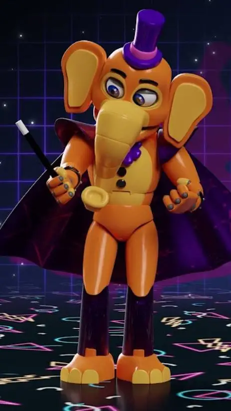 ai character: glamrock orville  background