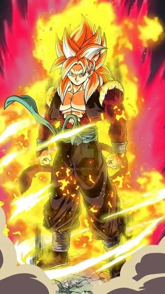 ai character: Xeno SSJ4 GOGETA background