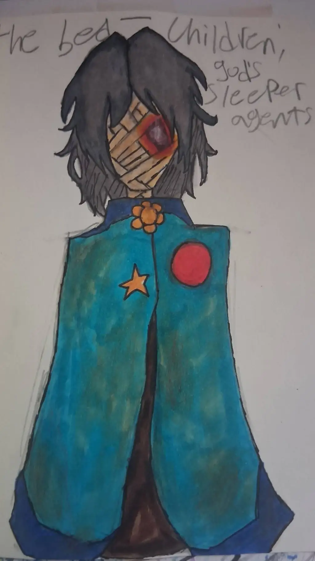 ai character: bed children  background