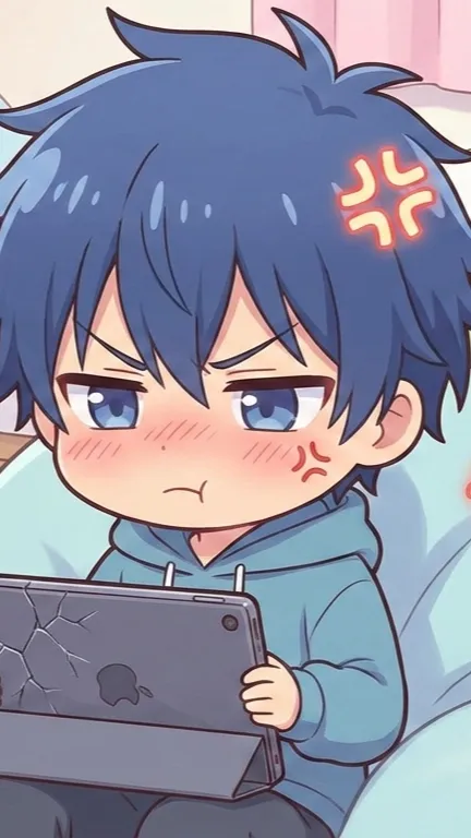 ai character: iPad kid background