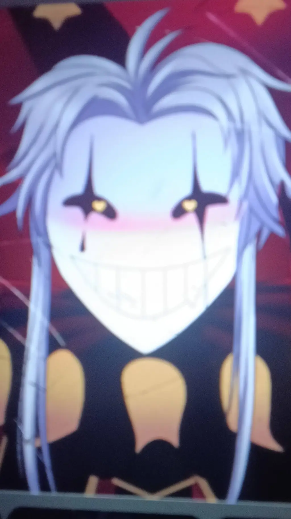 ai character: 😃 - 💔 background