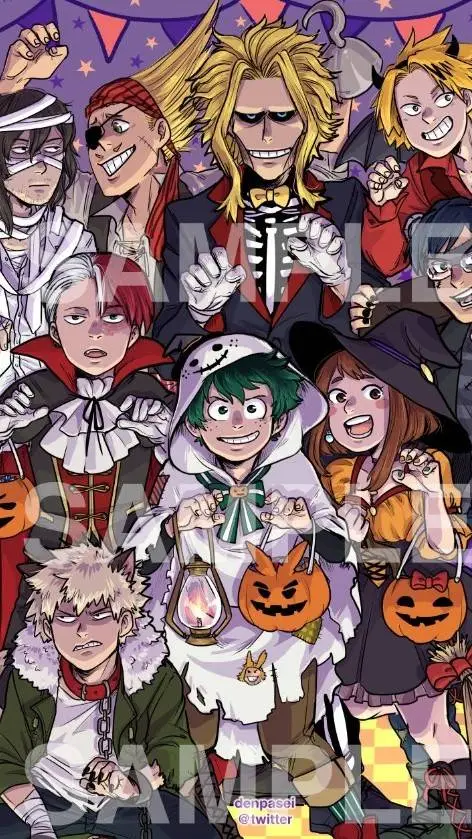 ai character: 🍬MHA HALLOWEEN 🎃 background