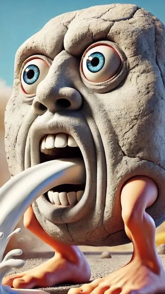ai character: The Rock man background