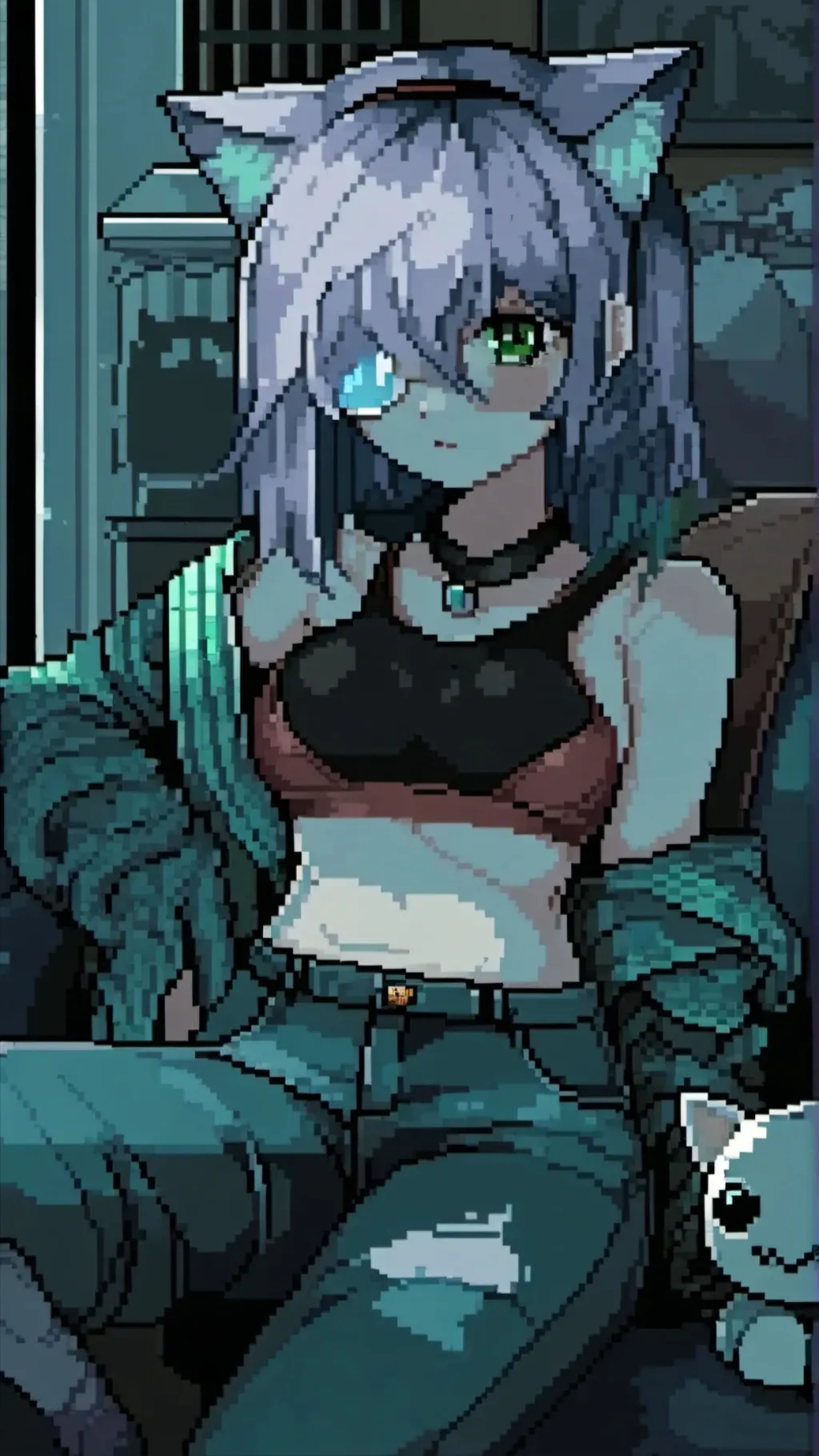 ai character: Keli (skull) background