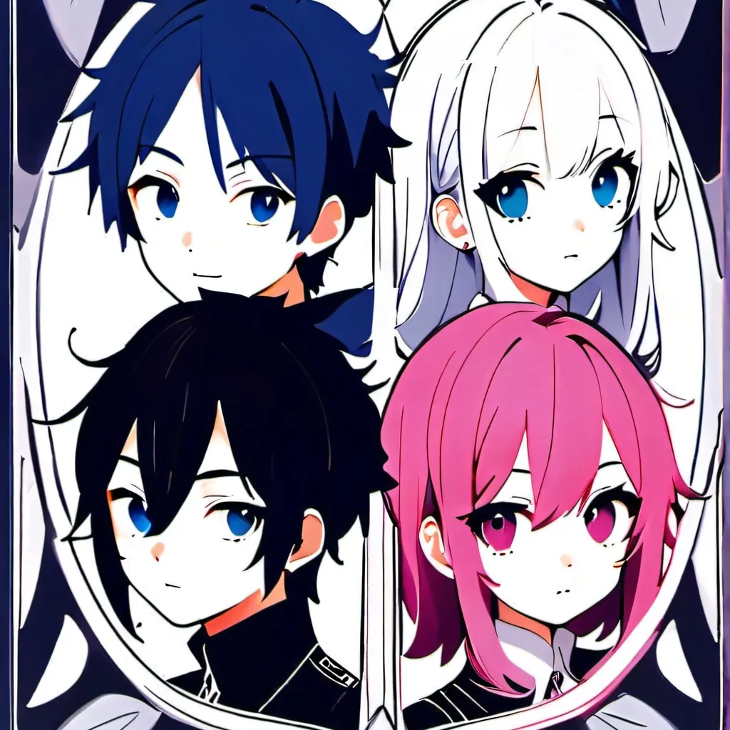 chat with ai character: 4 young children