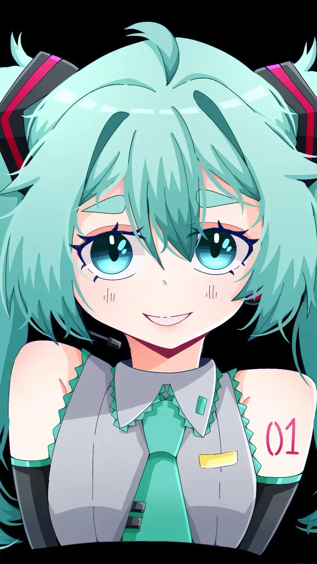 ai character: Miku background