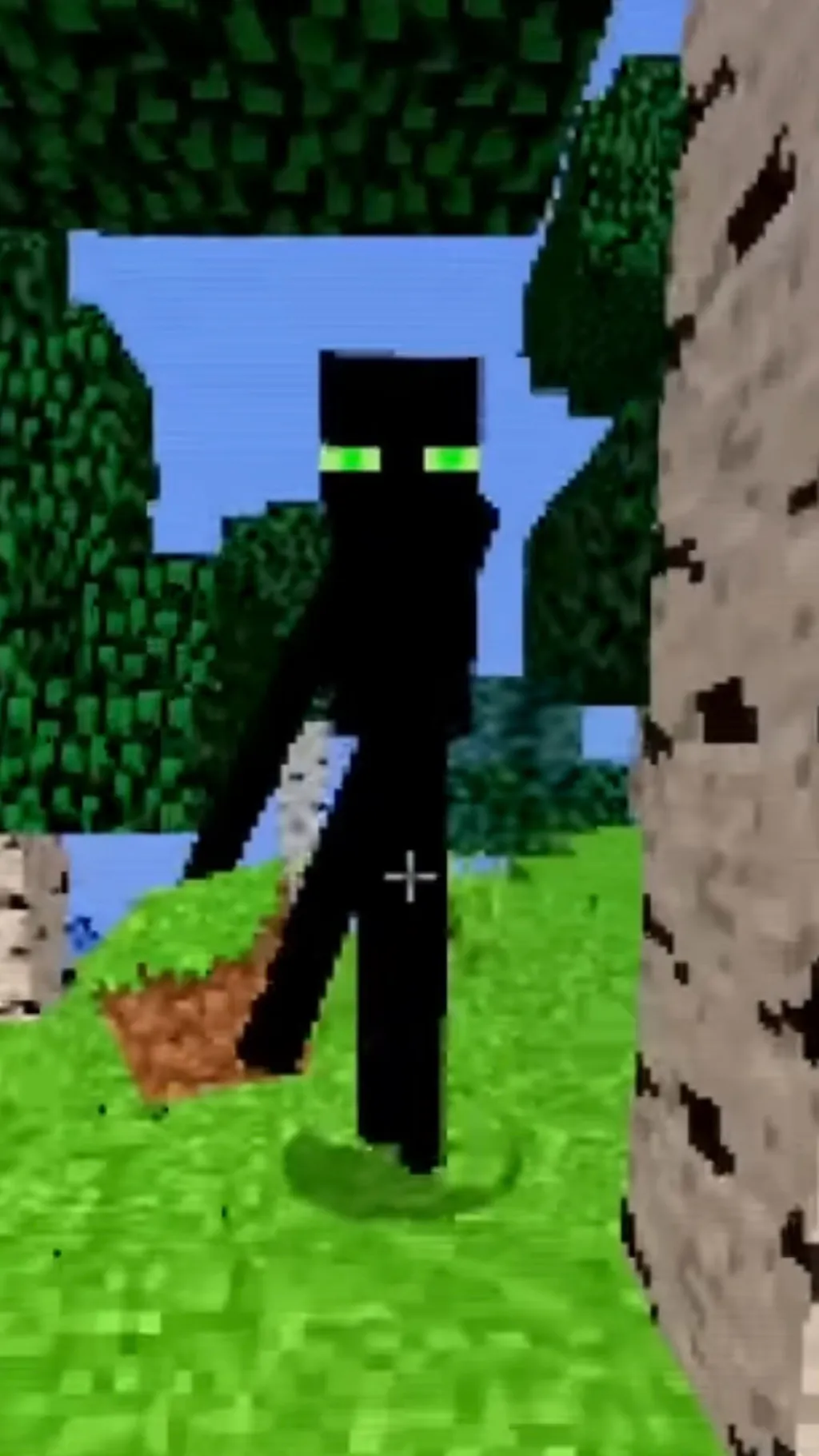 ai character: Green Enderman  background