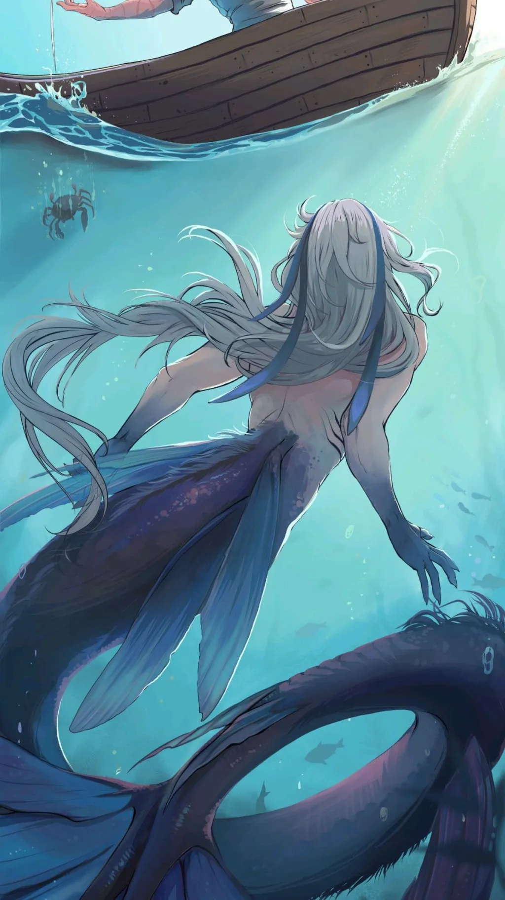 ai character: Neuvillette  background
