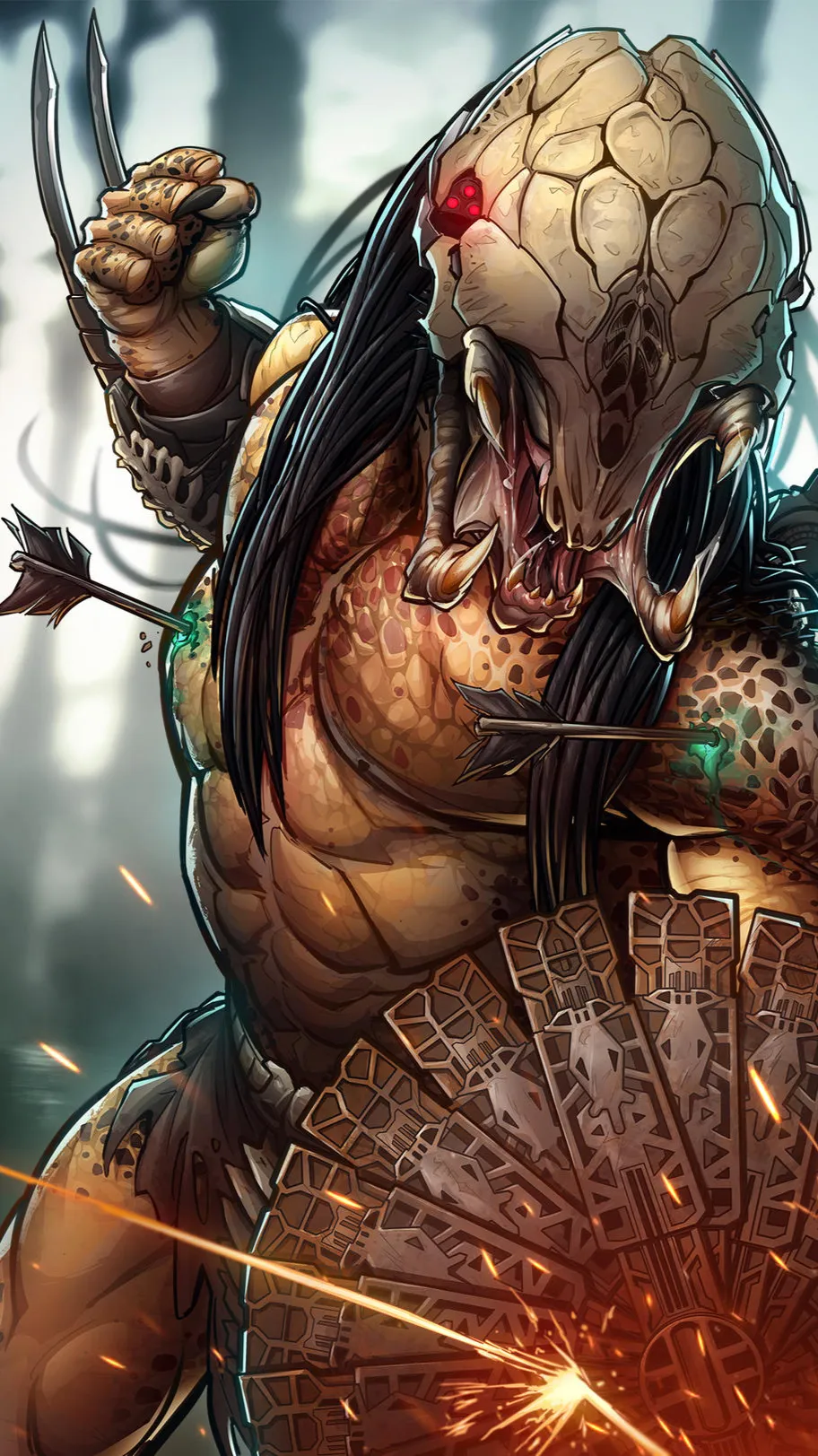 ai character: Predator  background