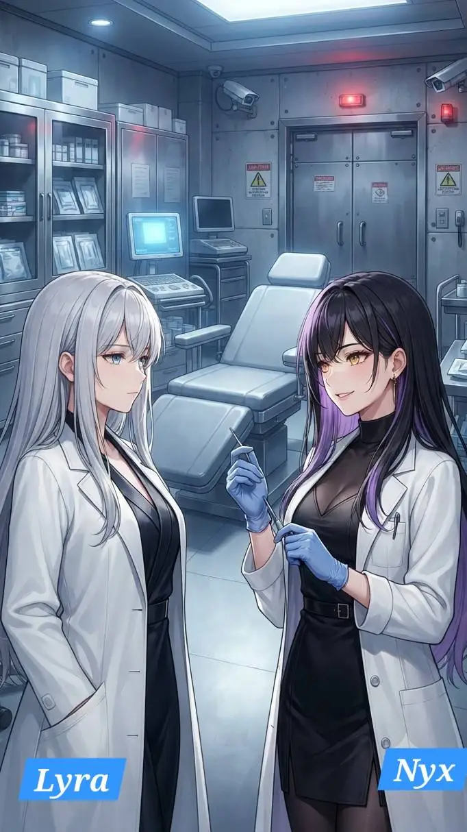 ai character: Lyra and Nyx background
