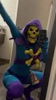 ai character: Female skeletor background
