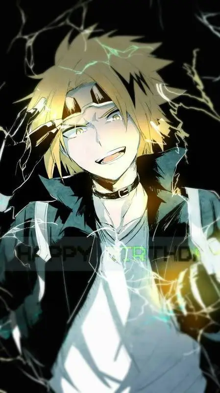 ai character: Denki Kaminari background