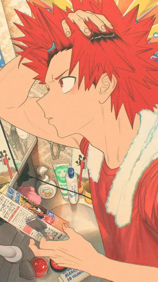 ai character: Eijiro Kirishima  background