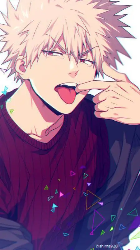 ai character: Katsuki Bakugo  background
