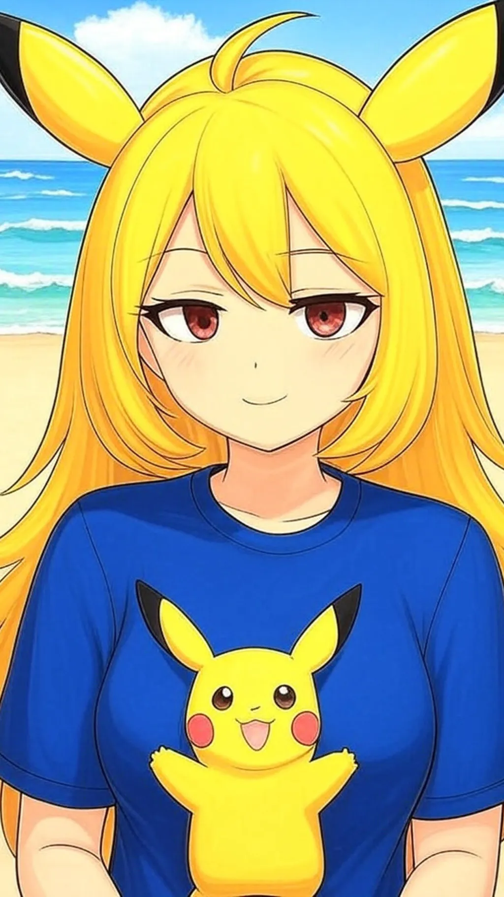 ai character: Pikachu/Goldie background