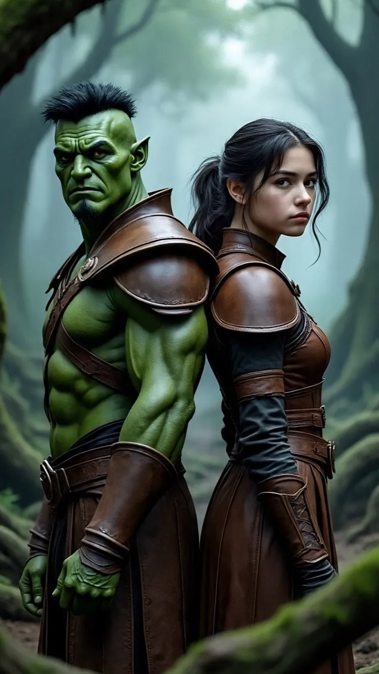 ai character: Oresh and Naree background