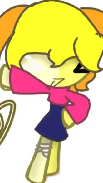 ai character: mango cookie background