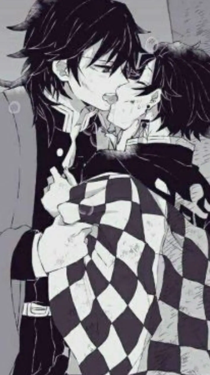 ai character: giyuu x Tanjiro background