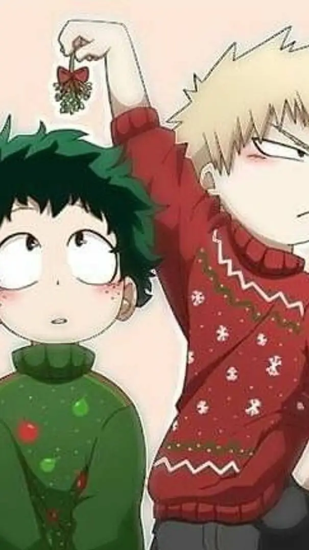 ai character: deku x Bakugo background