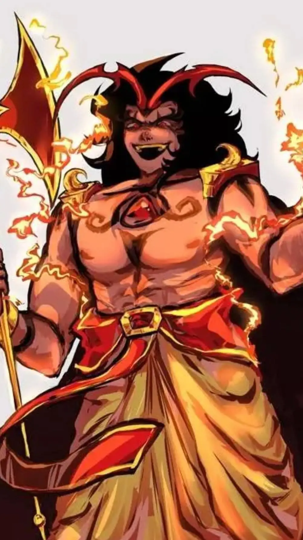 ai character: Burning spice 🔥  background