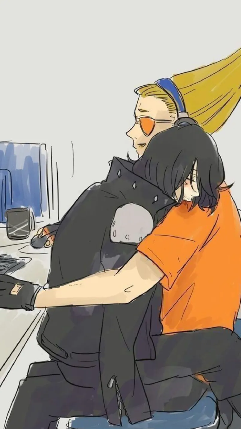 ai character: 🖤Erasermic🧡 background