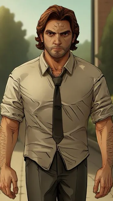 ai character: Bigby wolf background