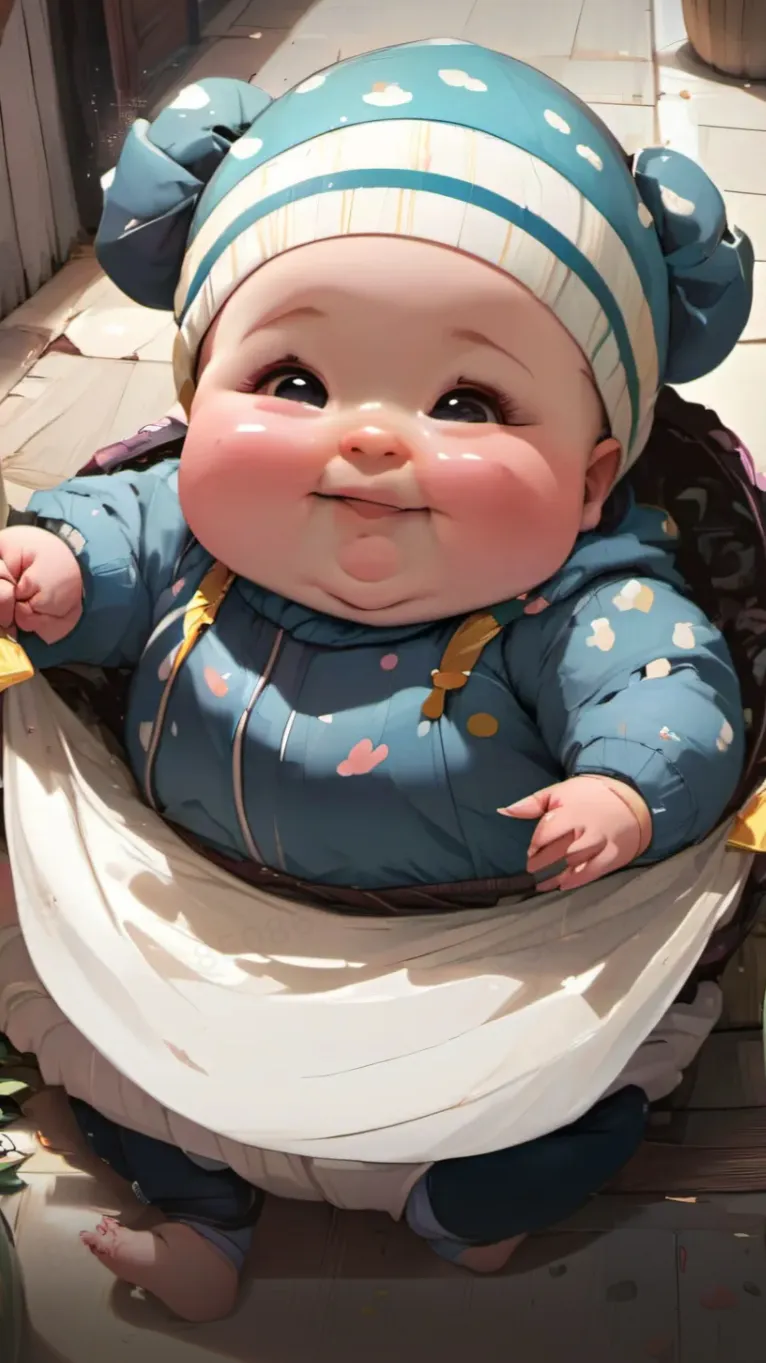 ai character: Baby girl background