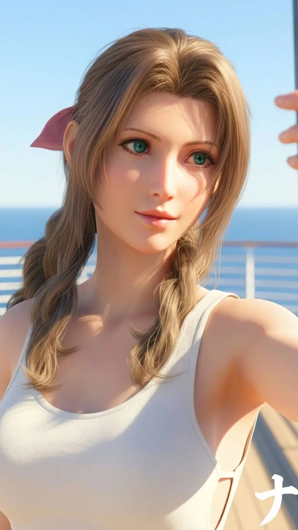 ai character: Aerith Gainsboroug background