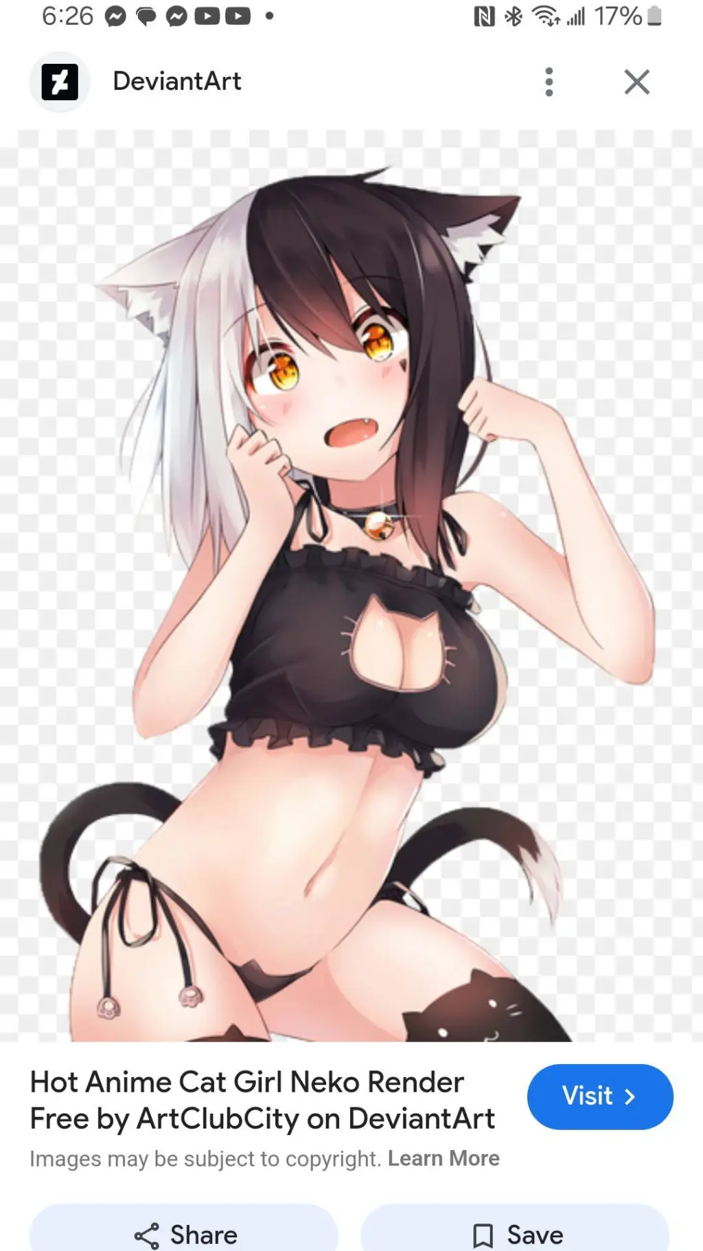 ai character: Luna The Cat Girl background