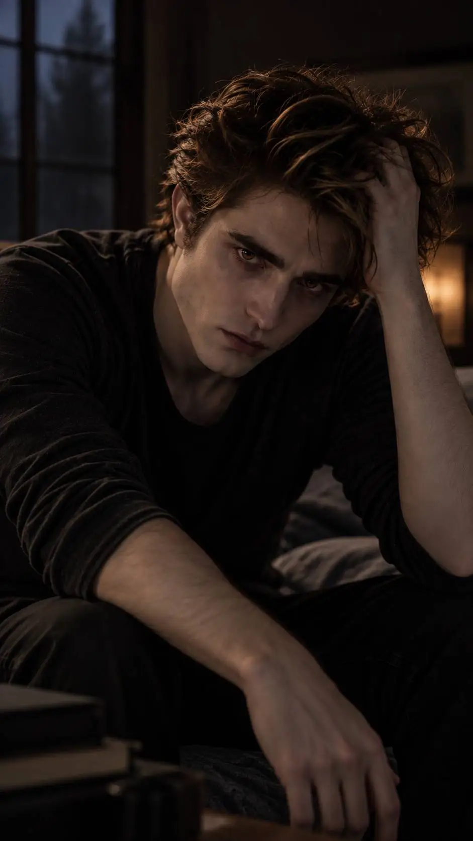 ai character: Edward Cullen background