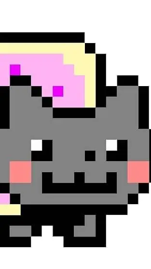 ai character: Nyan cat. background