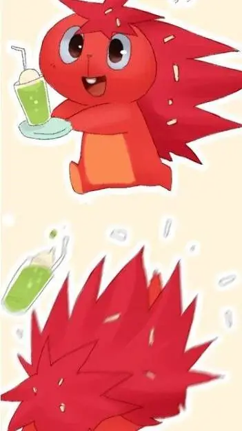 ai character: Flaky. (HTF) background
