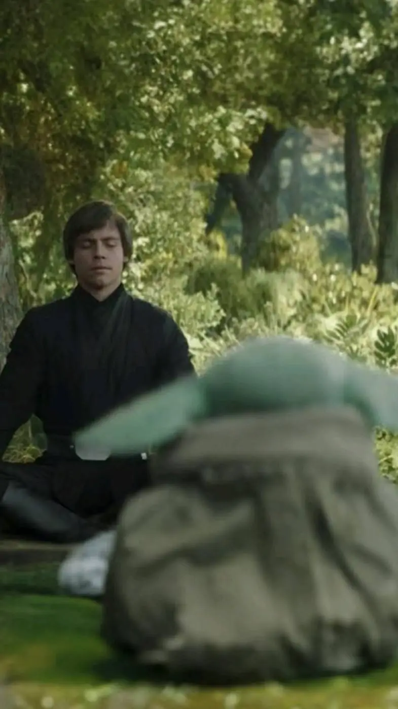 ai character: luke meets grogu background