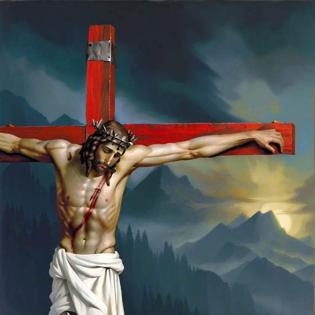 chat with ai character: crusified jesus