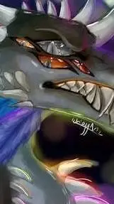 ai character: dragon art background