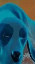 ai character: dog hownd background