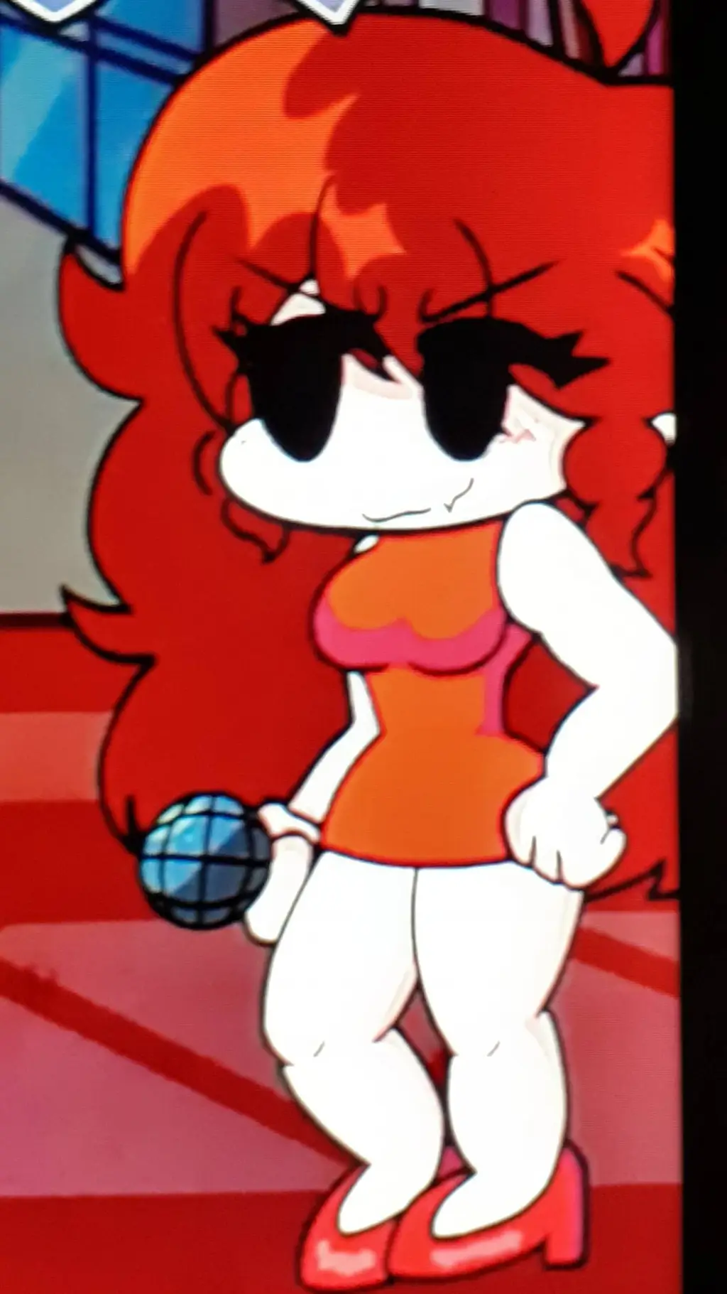 ai character: fnf GF (oh god no) background